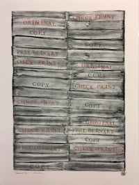 a black and white drawing of a stack of books